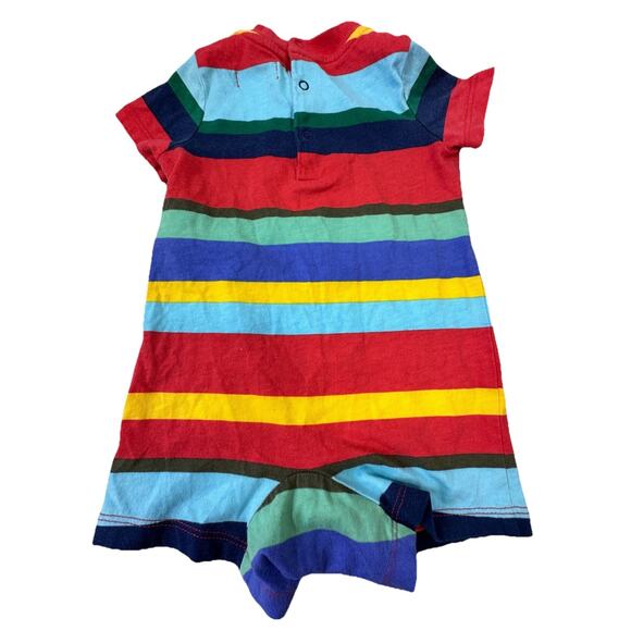 Ralph Lauren Polo Bear By Ralph Lauren 3m Baby Multi Color Striped Snap one pce - Picture 2 of 11